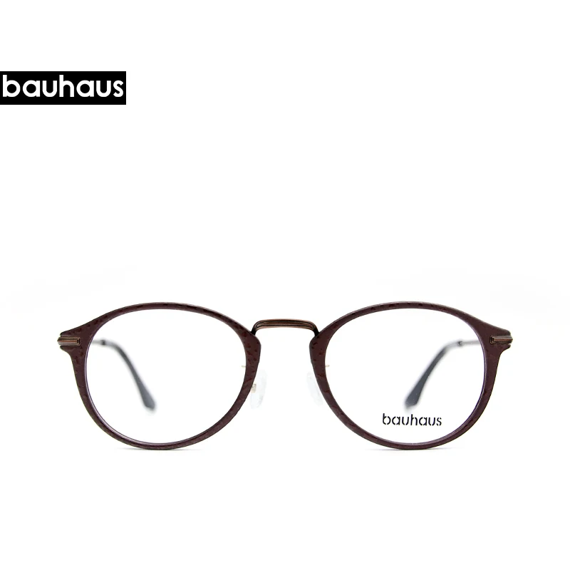 C6 Bauhaus новейшие винтажные очки с прозрачными линзами, оправа для женщин и мужчин, Ретро стиль, унисекс, оптические очки - Цвет оправы: C6