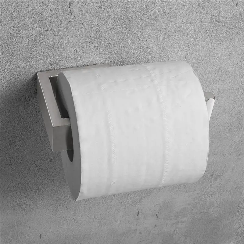 Paper Holder SUS 304, нержавеющая сталь, матовый набор аксессуаров для ванной комнаты, полотенце-бар, кольцо для полотенец, держатель для туалетной бумаги, крючок для халата, аксессуары для ванной комнаты - Цвет: Paper Holder