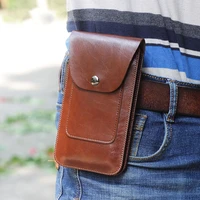 men belt pocket vertical double layer phone bag pouch hanging waist magnetic buckle p30 pro mate 20 pro s10 plusxs maxxr