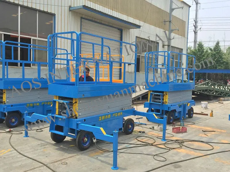 Мобильный гидравлический ножничный воздушный подъемник SJY0.3 10|lift|lift hydrauliclift scissor |