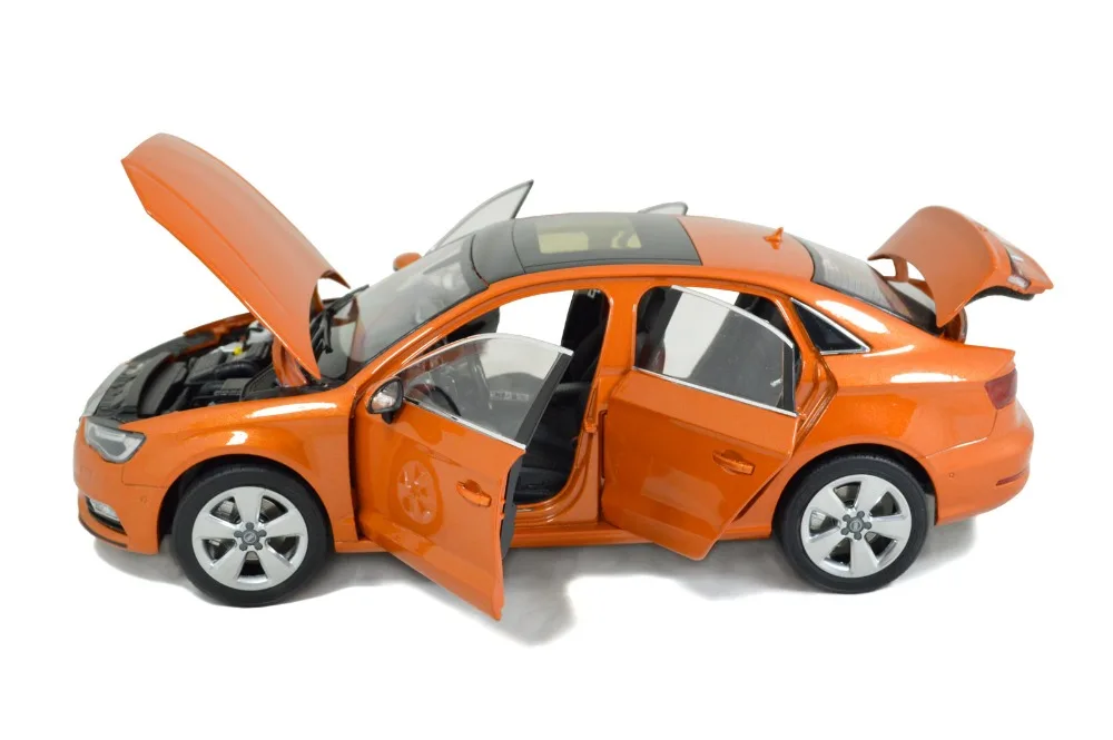 1/18 1:18 1 18 масштаб Audi A три седана лимузин оранжевая статическая имитация литый под