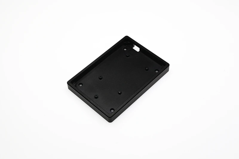 Flat C Case Black x1 Анодированный алюминиевый чехол для cospad xd24 пользовательская клавиатура двойного назначения чехол с ЧПУ алюминиевые конусные ножки - Цвет: Flat C Case Black x1