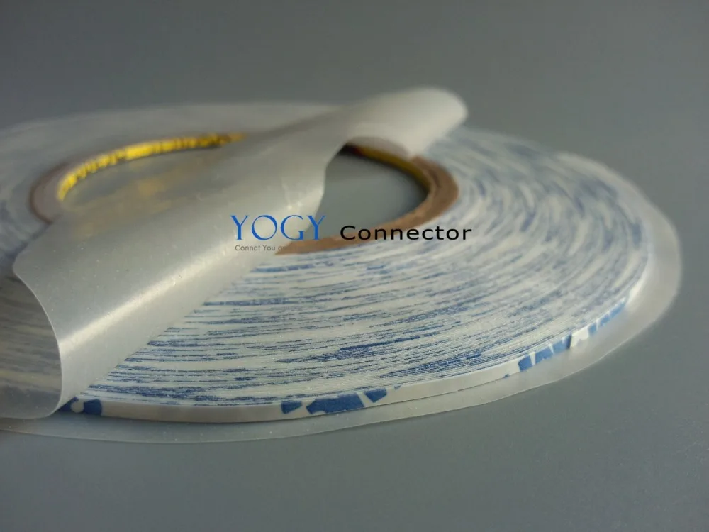 3 мм * 50 м белая двухсторонняя клейкая лента для панели экрана мобильного телефона