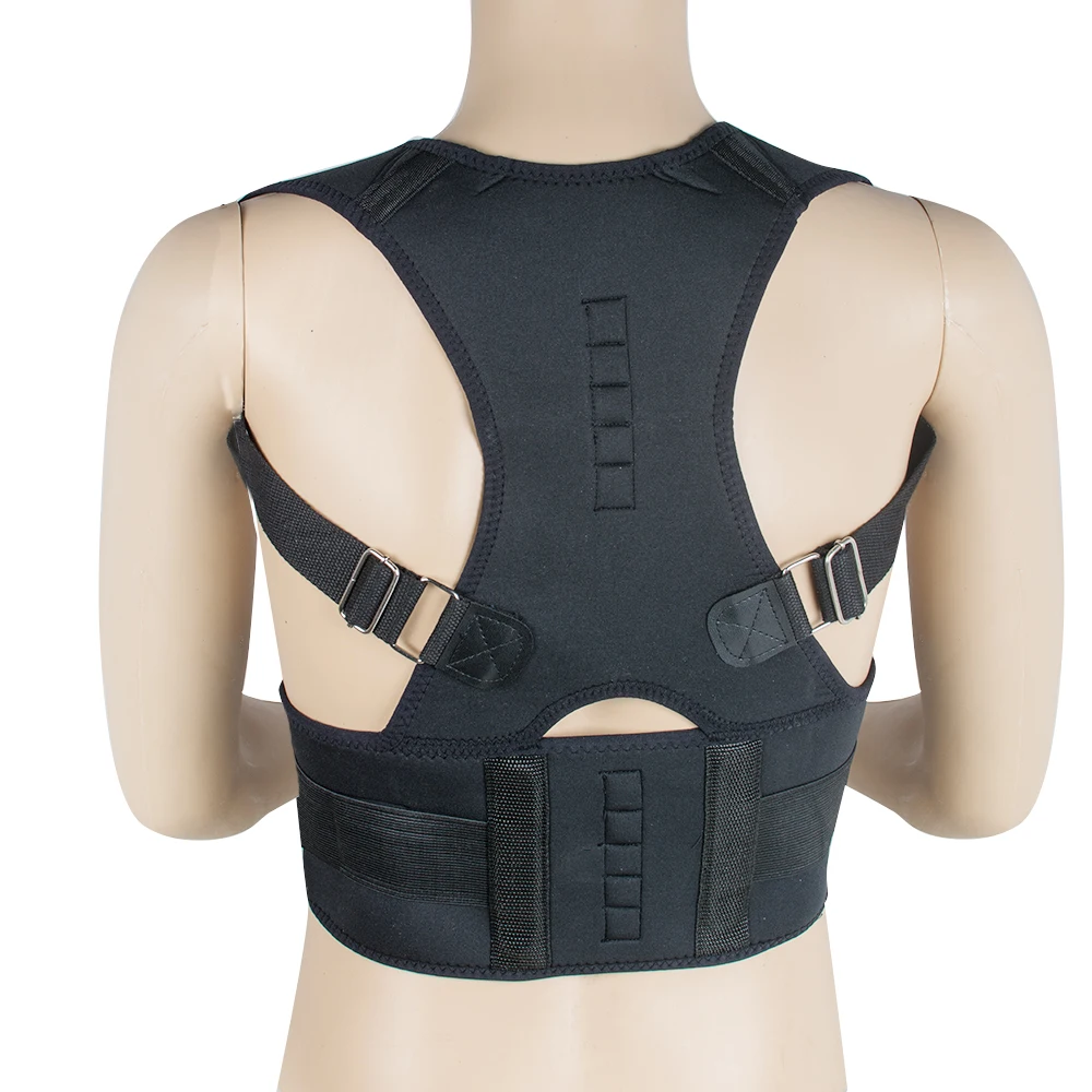 

Back Brace Posture Corrector Fully Adjustable Magnet Support Brace Improves Posture Provides Lumbar Support For Man and Women