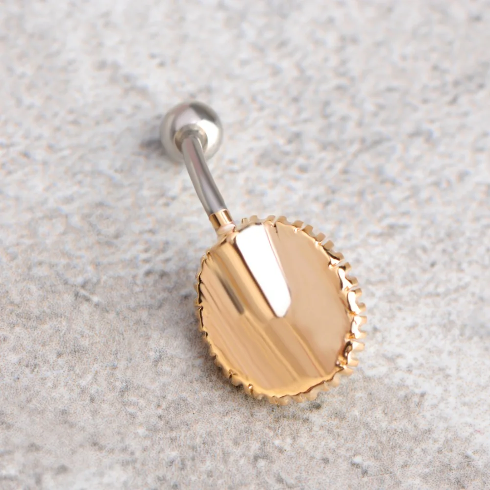 Серьги гвоздики Funmor в виде ракушек цветов пирсинг серьги из медицинской