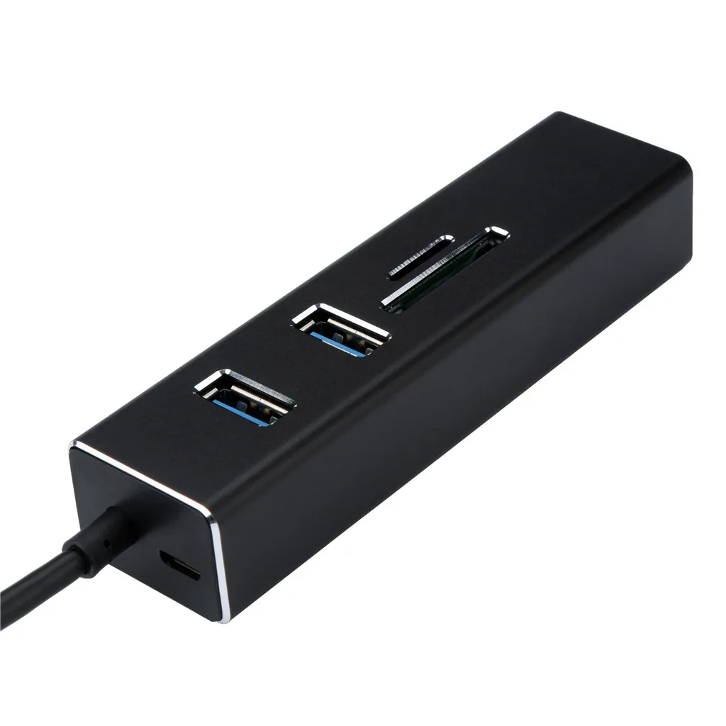 USB C 5 в 1 концентратор 3,0 type-C адаптер синхронизация данных кард-ридер RJ45 Ethernet LAN для MacBook ноутбука планшетного компьютера OTG usb-хаб