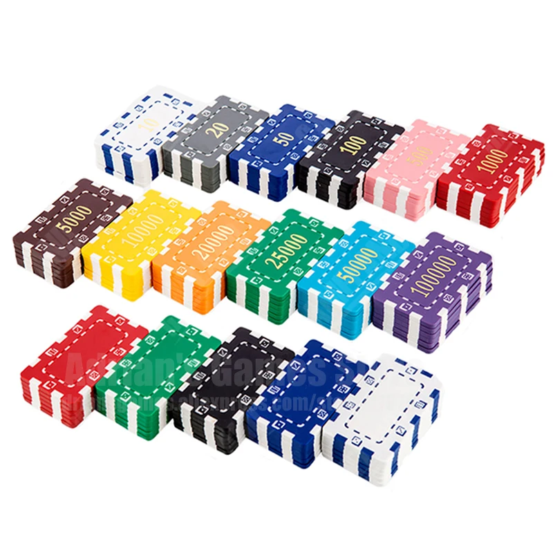 Прямоугольные фишки для покера большая ценность игровой жетон казино Pocker набор