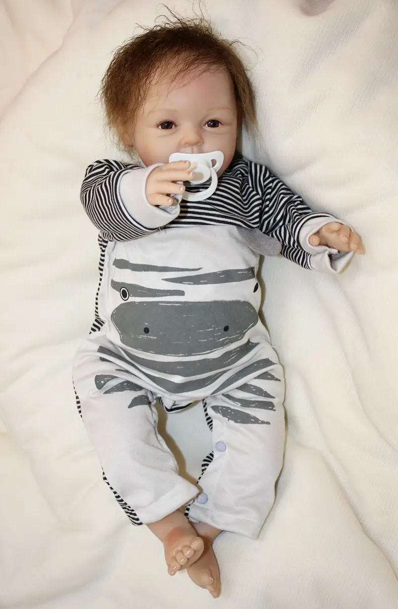 Кукла реборн 22 дюйма мультяшный стиль мягкая силиконовая на ощупь для косплея