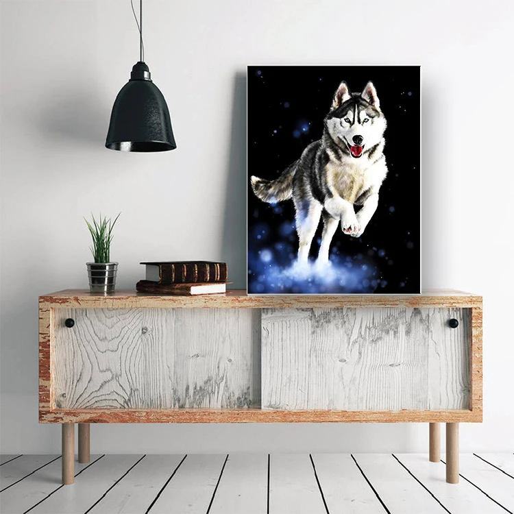 Рисование Раскрашивание по номерам животное собака на холсте DIY акриловые краски масляные краски ing наборы картины для гостиной стены искусства взрослых