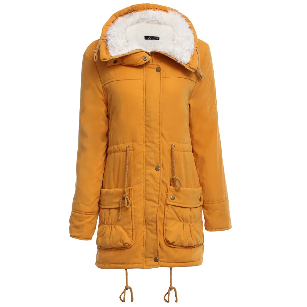 Женские повседневные парки Mujer 2017 зимняя тонкая Длинная стеганая куртка средней