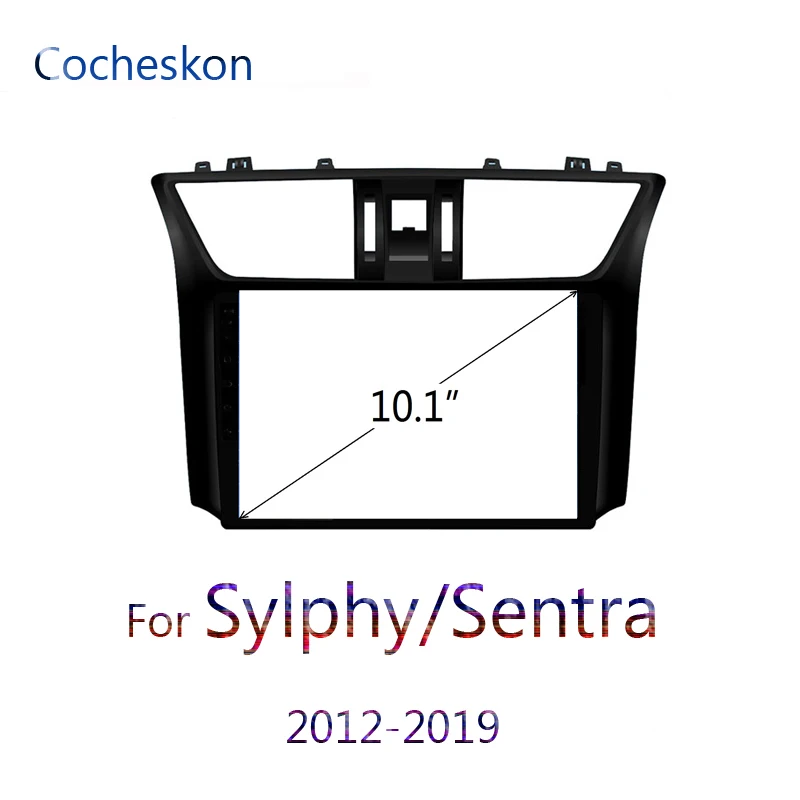 Для Nissan Sylphy/Sentra 2012-2019 B17 10 1 дюймов Автомобильная рамка для автомобильного