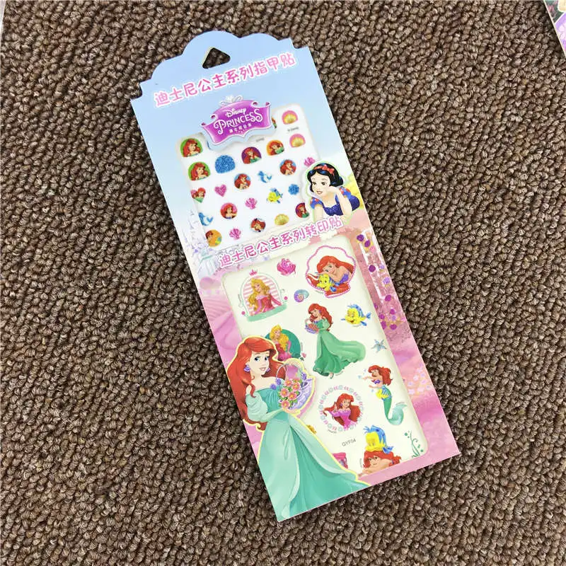 My Little Pony/Детские стикерные игрушки с персонажами из мультфильмов, Набор наклеек для тату для девочек, стикер для ногтей, 2 в 1, наклейка с цветами для награждения, замороженная - Цвет: princess random
