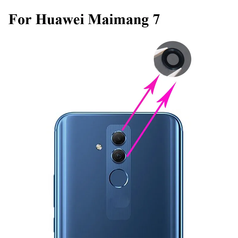 4 шт. Замена заднего стекла объектива камеры для Huawei Maimang 7 Mai Mang Запчасти телефона