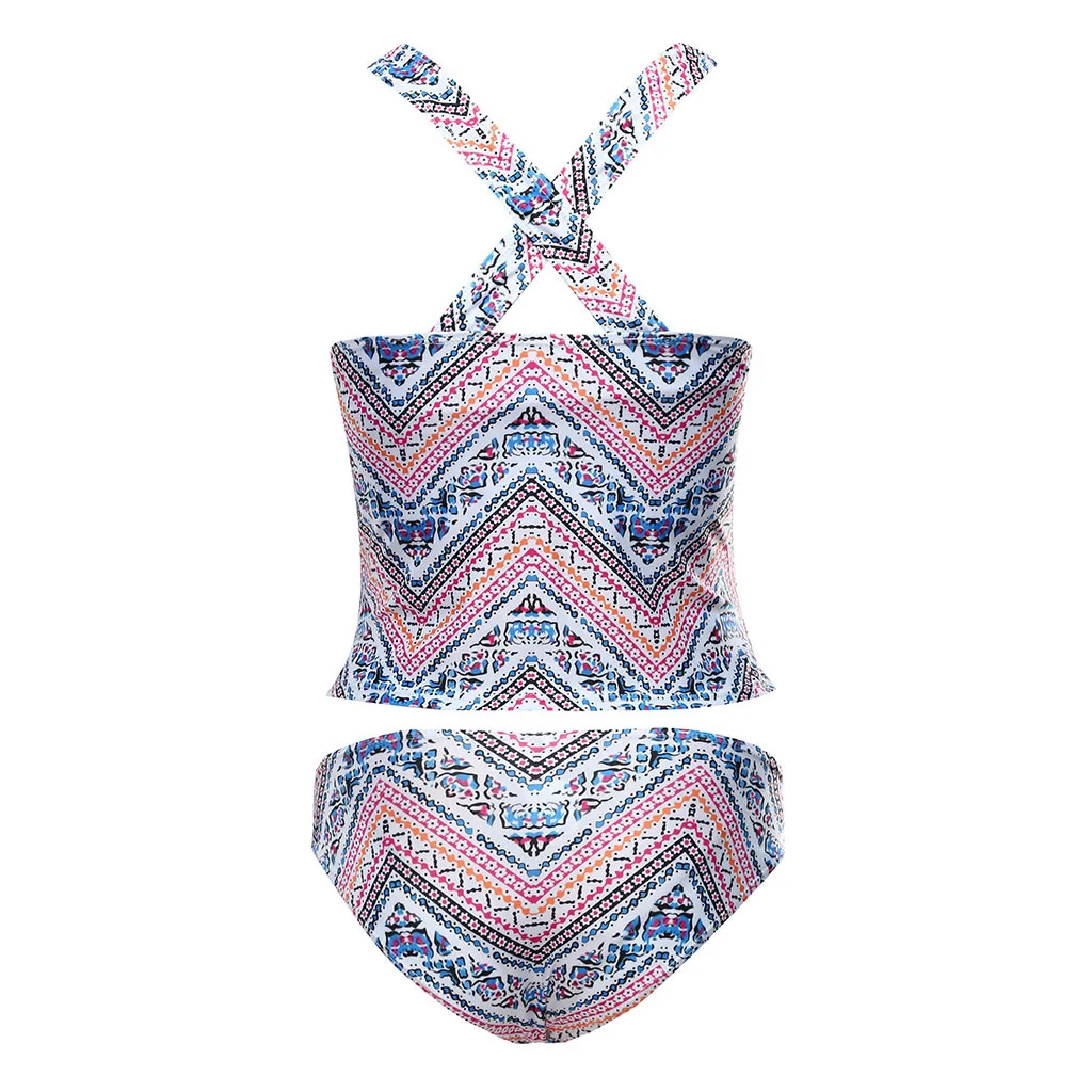 Модные танкини для беременных женщин бикини с цветочным принтом купальник