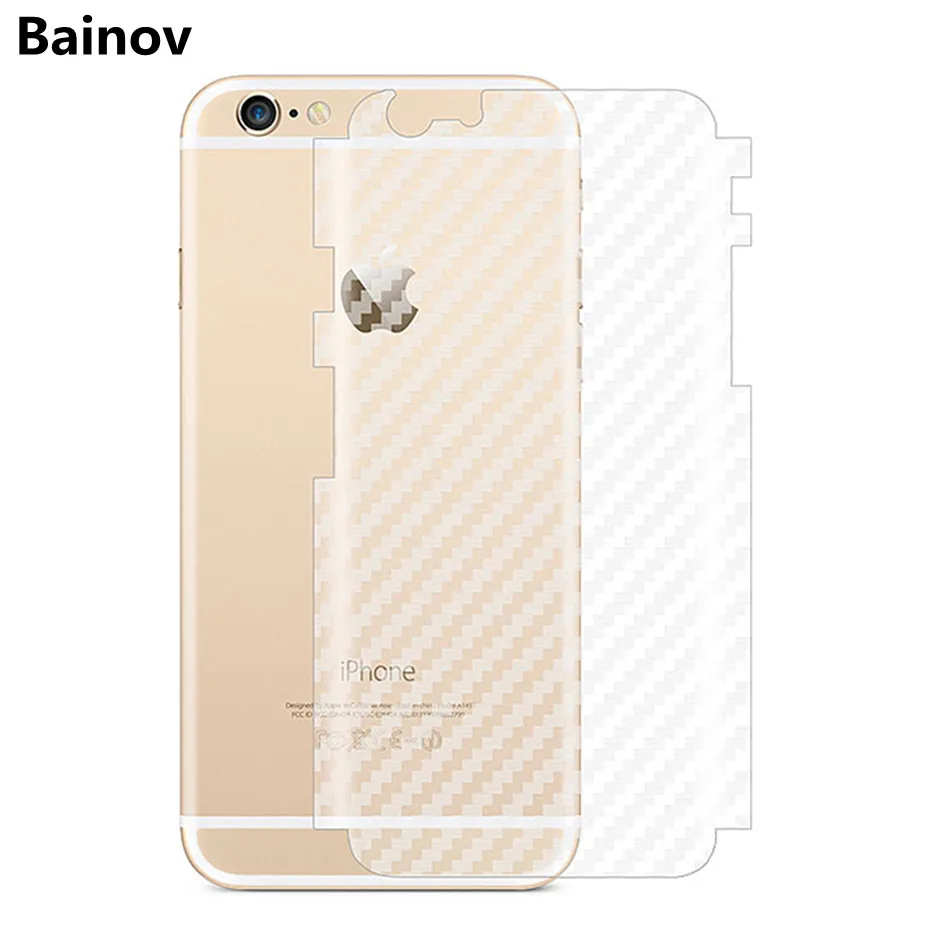 5 шт. 3D наклейка из углеродного волокна протектор экрана для iphone 8 7 6s X XS MAX задняя