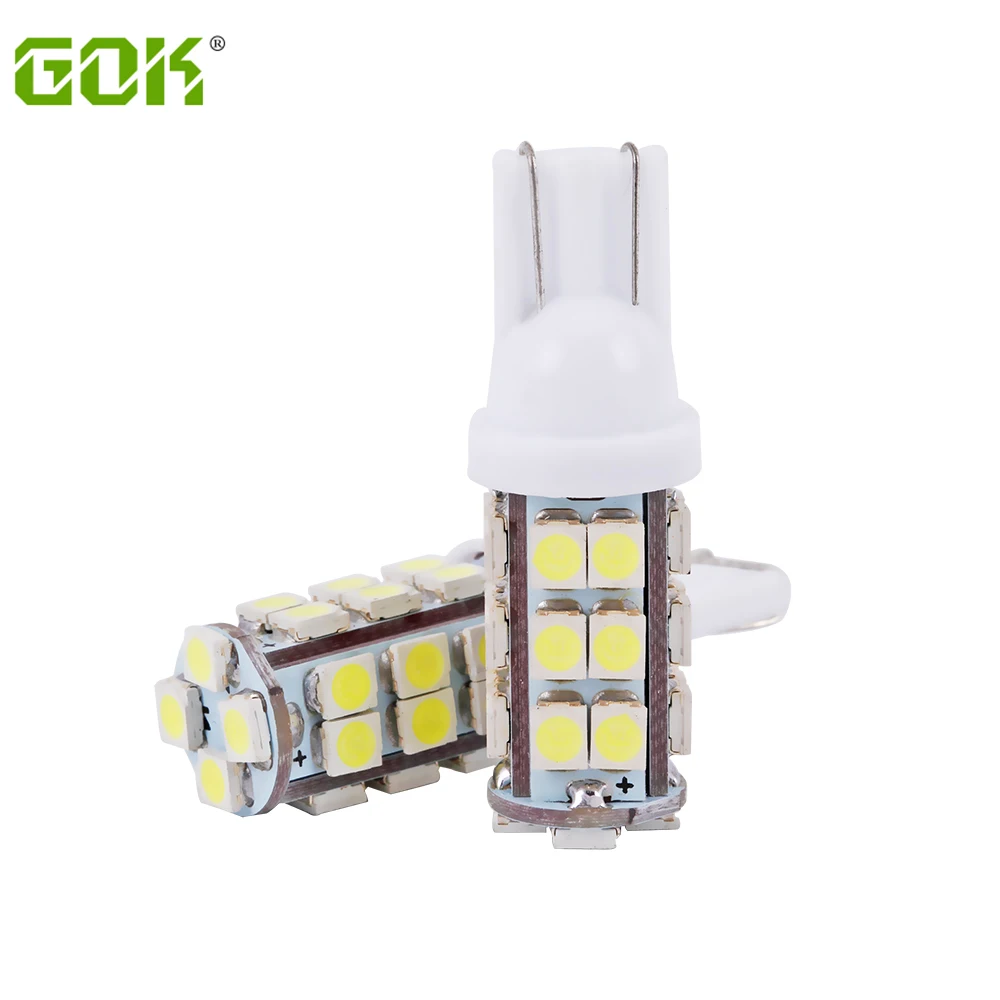 

100 шт., Автомобильные светодиодные лампы T10 W5W 194 168 smd 3528 1210