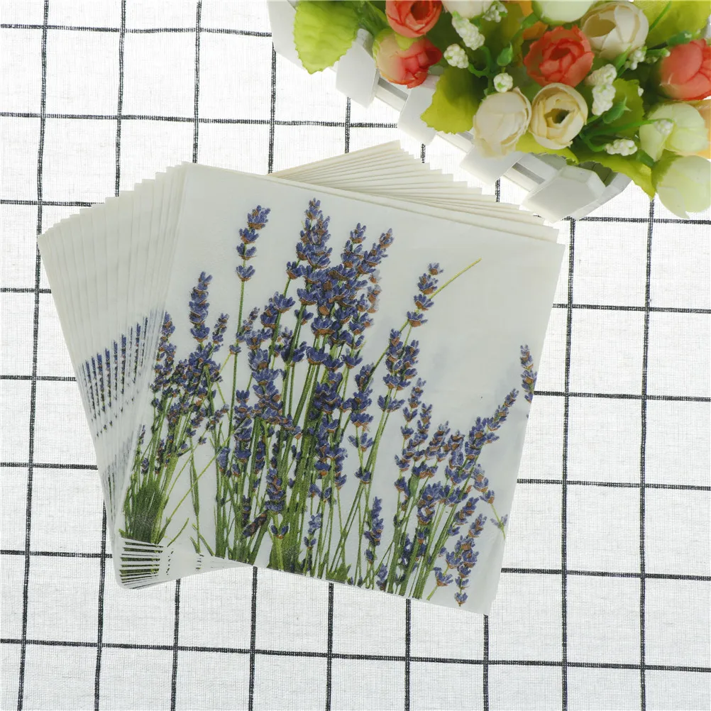 20 шт./пакет Свадебная вечеринка декор для коктейлей декупаж винтажные салфетки