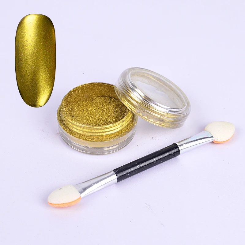 

WUF 1 Box Optional Holographic Glitter Mirror Powder Nail Art Dust Shinny DIY Manicure Chrome Pigment Decoration