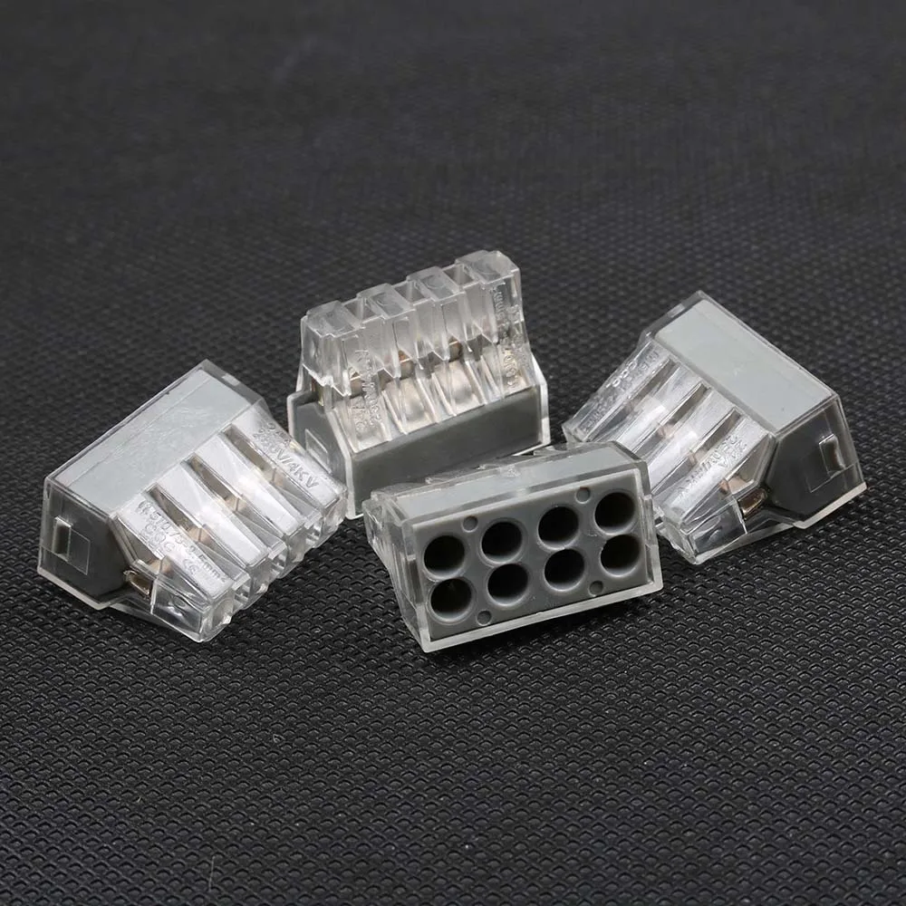 

100PCS PCT-108 wiring connector For Junction box 8 pin conductor terminal block 773-108