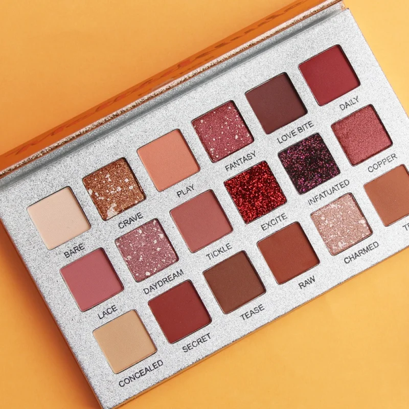 Палитра теней для век 18 цветов с блестками водонепроницаемый пигмент глаз Шиммер