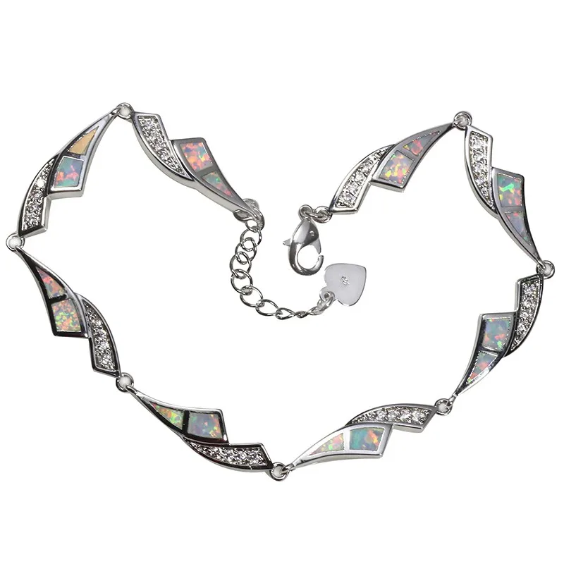 SZ0015 новые браслеты с белым опалом модные ювелирные для женщин | Украшения и