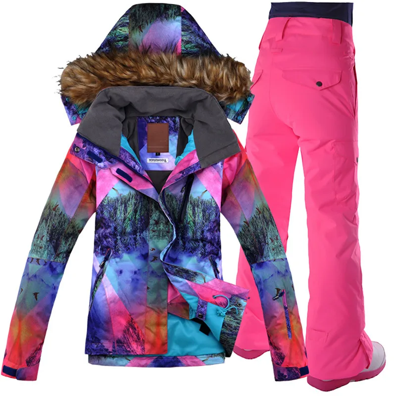 

Gsou Snow Skiing Suit Outdoors New Waterproof, Waterproofing, Mountain Climbing, Double Board And Single Board Skiing Clothes,