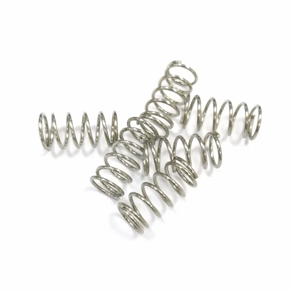 10pcs stainless steel compression spring Y shape extension springs rustproof electrical 1*8mm | Springs