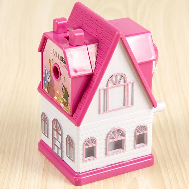 Coloffice мультфильм дом красочный симпатичный прибор ручная точилка для карандашей