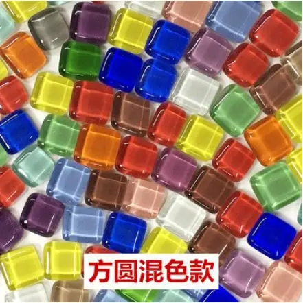 150 г/пакет разноцветные стеклянные мозаичные плитки для творчества и рукоделия