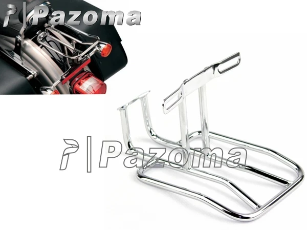 

Хромированный стальной трубопровод багажник на заднее крыло для 86-05 Harley Softails FLST Tail багажный держатель для переноски