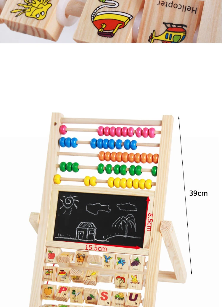 Многофункциональный Abacus обучающая подставка деревянная Монтессори игрушки счетные познавательные доски раннего образования математические игрушки для детей подарок