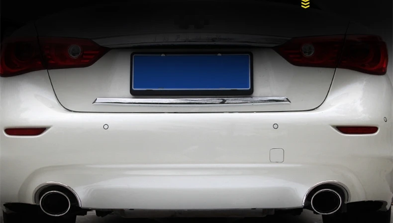 Для Infiniti Q50 2014-2018 модификация задняя выхлопная полоса яркая воздуховыпускное