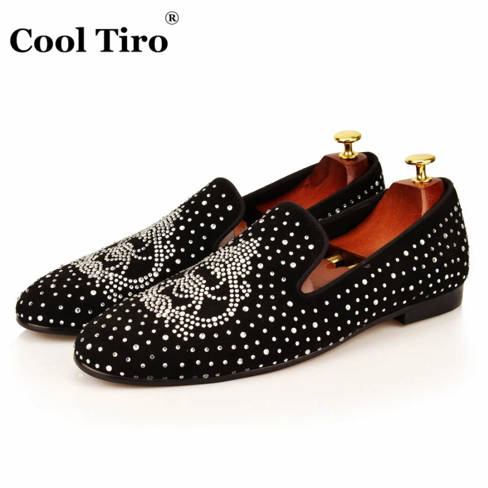 COOL TIRO/Новинка модные черные замшевые мужские туфли на плоской подошве со
