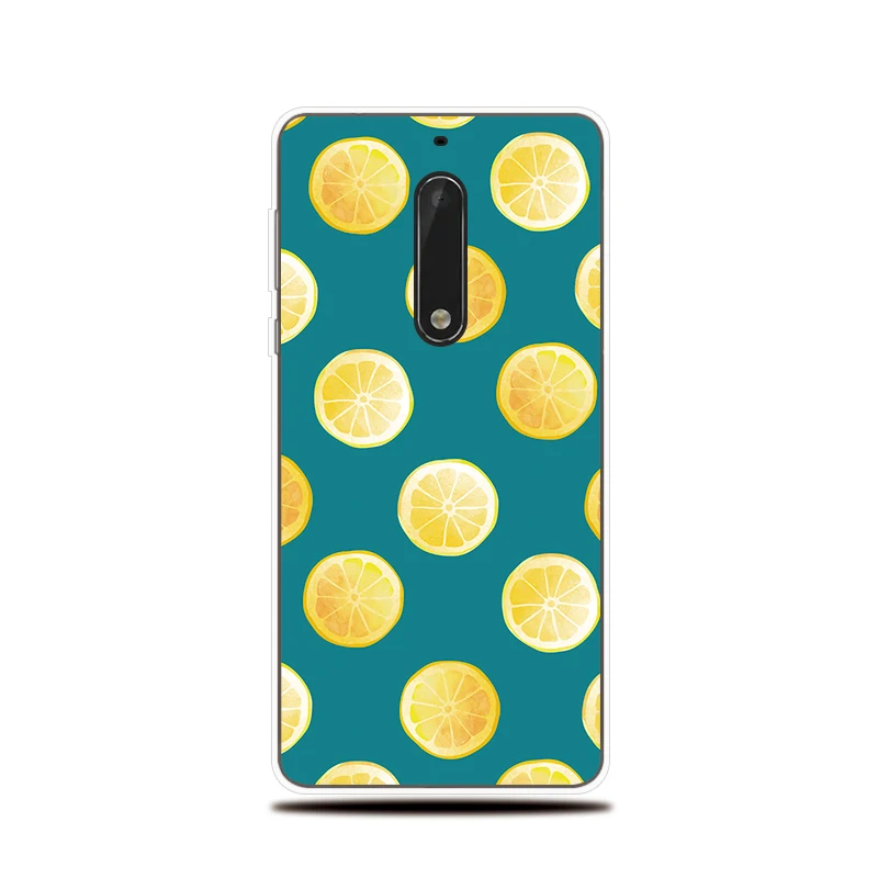 Силиконовые чехол для телефона Nokia 2 1 3 6 5 плюс мягкая крышка фрукты шоколад узор
