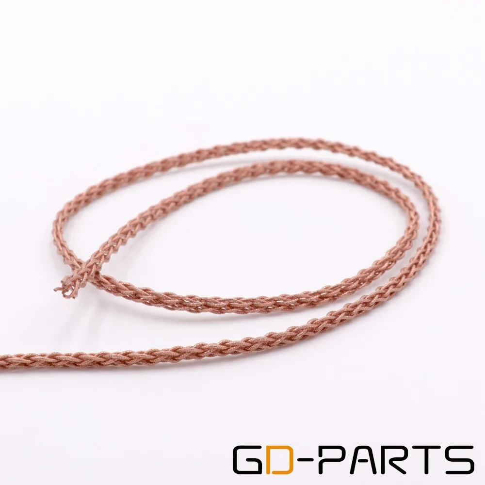 GD PARTS Гибкая оплётка 6N OCC медный кабель для наушников из мягкого ПВХ Серебристая