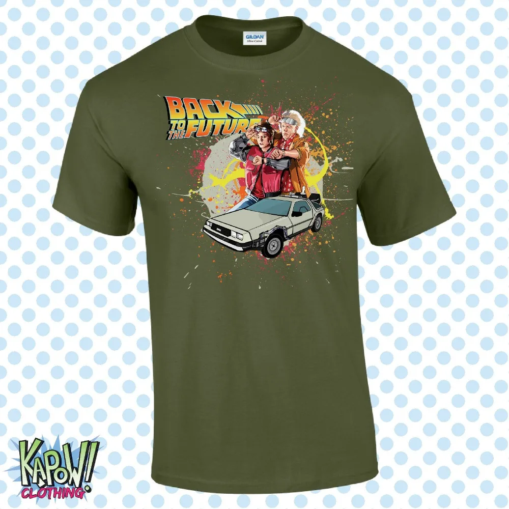 Футболка с надписью Back To The Future Men'S футболка Ховербордом Марти Макфлай делора