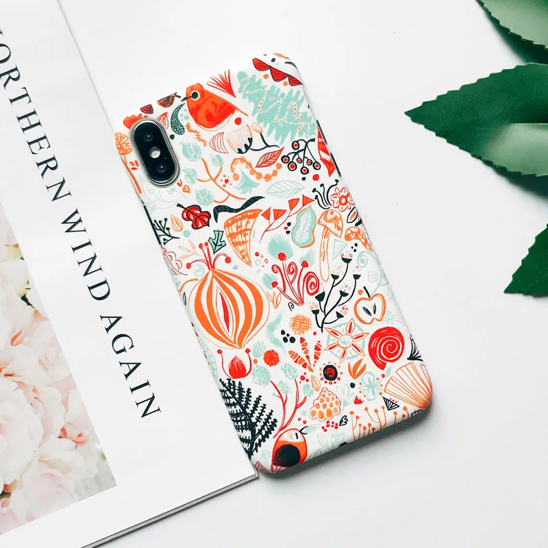 Чехол EKONEDA с милым мультяшным животным котом и собакой для iPhone 6, 6S Plus, 7, 8 Plus, X, XS, чехол для MAX XR, пластиковый матовый чехол для iPhone 7, чехол - Цвет: 05