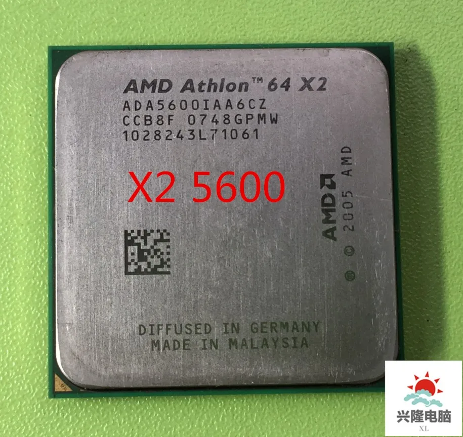 Для процессора AMD Athlon 64X2 5600+ процессор ada5600ia6cz 2,8 ГГц разъем am2 940 pin рабочий