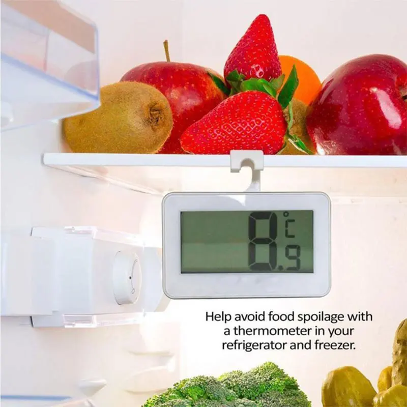 

Digital LCD Screen Precision Refrigerator Thermometer Fridge Freezer Adjustable Stand Magnet waterproof Digital Thermometer A