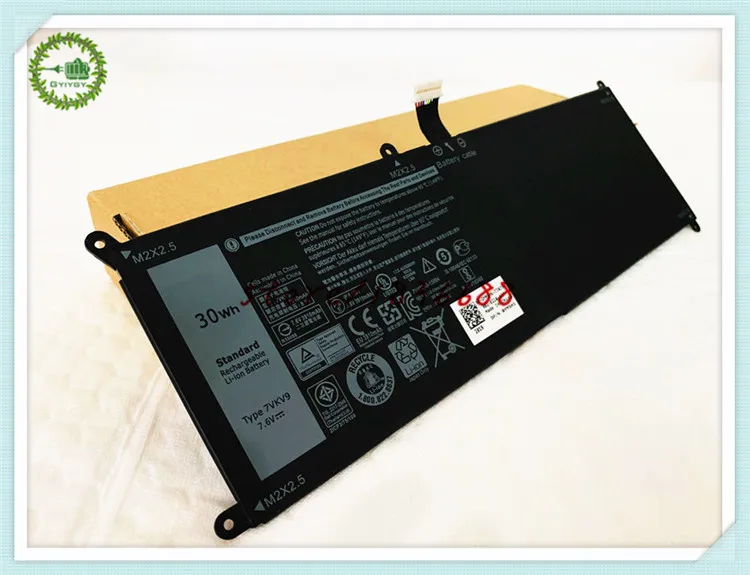 GYIYGY 7 6 V 30Wh 4020mAh 7VKV9 V55130 3075109L1 Аккумулятор для ноутбука dell XPS 12 9250 Latitude 7275 9TV5X 0V55D0