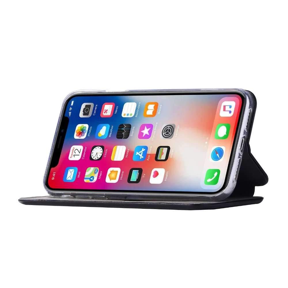 Dulcii Max чехол для Apple iPhone Xs Макс оболочки Стиль держатель карт Стенд кожаный XS 6 5