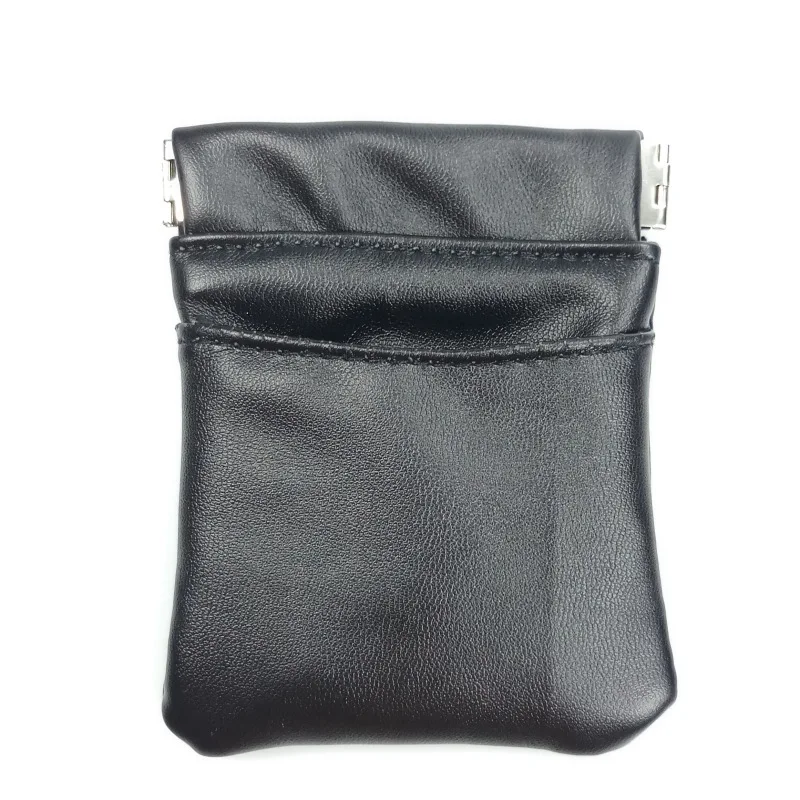 BLEVOLO мужской кошелек маленький мягкий черный для мелочи из искусственной кожи |