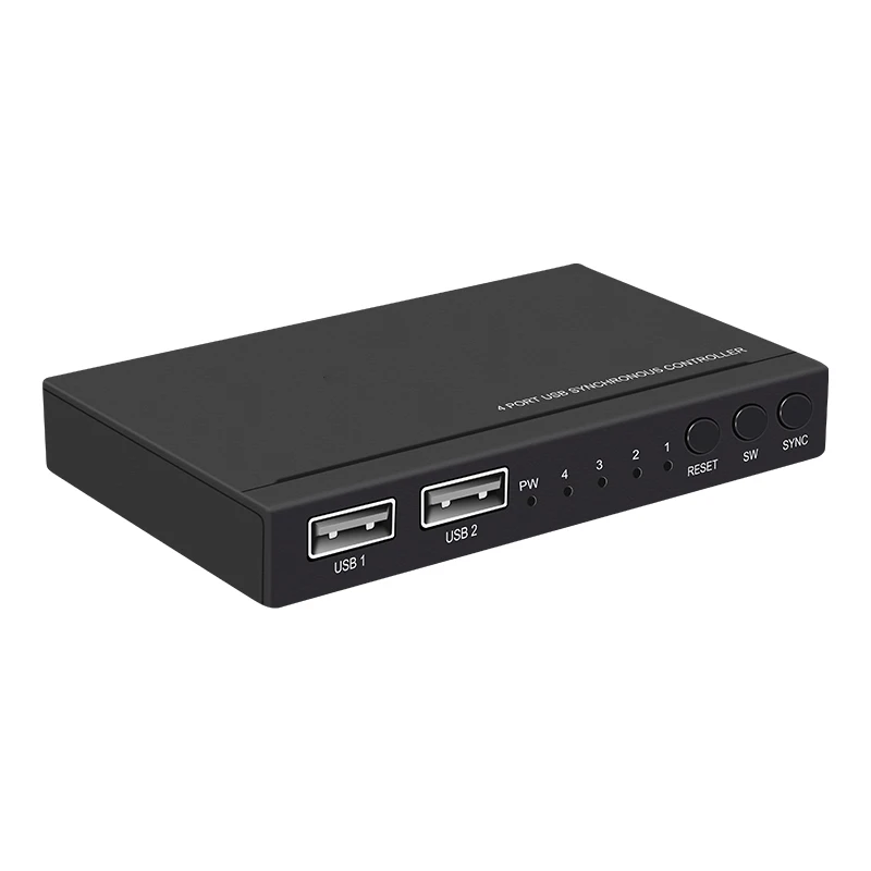 4 порта Usb разветвитель экрана Kvm переключатель синхронный контроллер клавиатура
