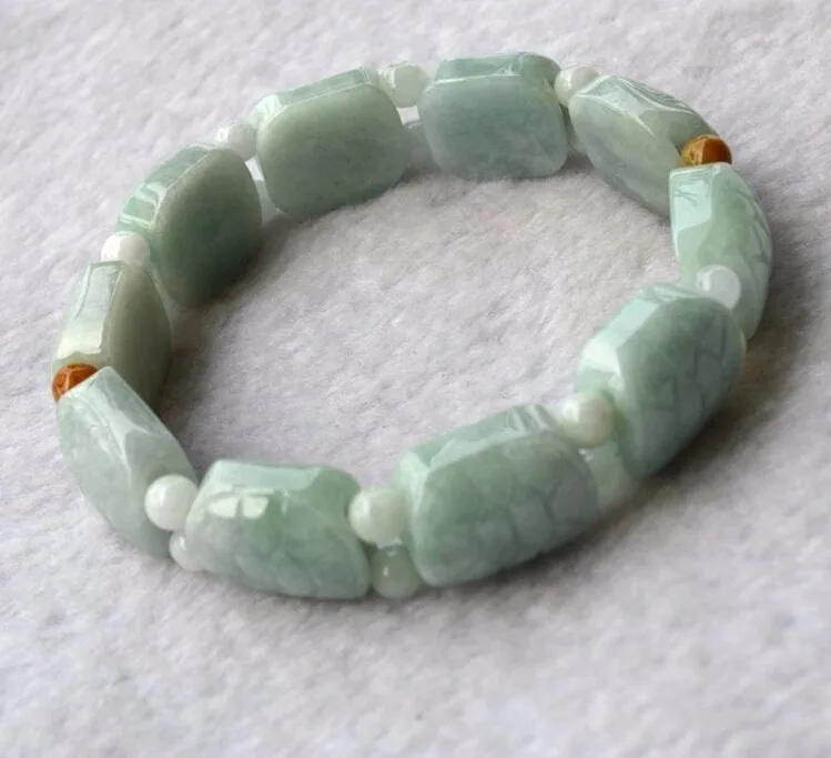 Лето 2015 18 мм 100% натуральный/Jadeite браслет | Украшения и аксессуары