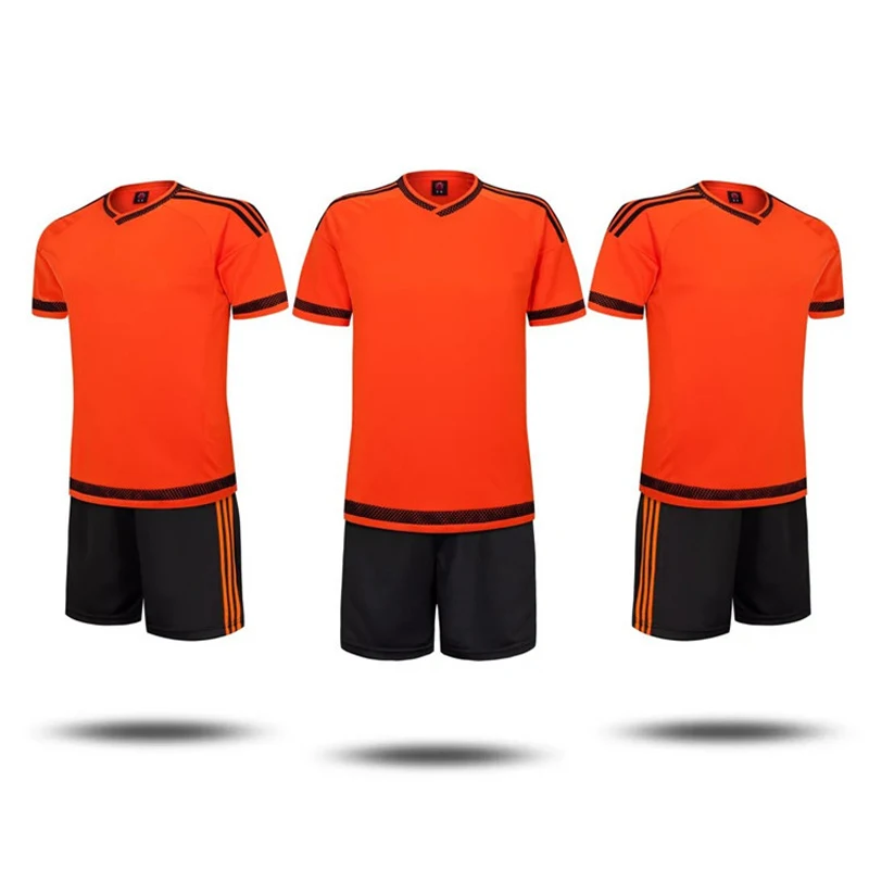 Пустой Футбол Джерси комплекты Для мужчин женщин короткий рукав полосатый