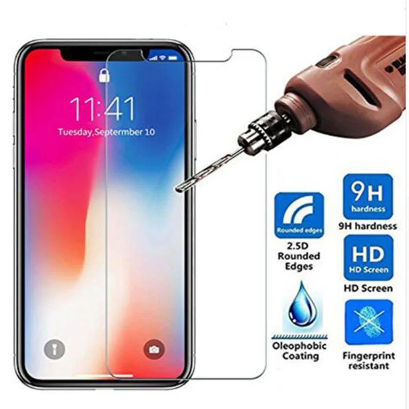 Защитная пленка для экрана из закаленного стекла HD iphone X XS Max XR 6 6s 7 8 plus 5 5S 9H iPhone11