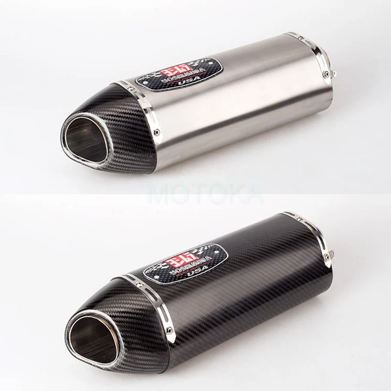 MT03 CBR300R GSX250R GSXR600 K8 R1 FZ1 FZ8 мотоциклетные выхлопной трубы из углеродного волокна Универсальный входе 51 мм Глушитель Yoshimura Escape