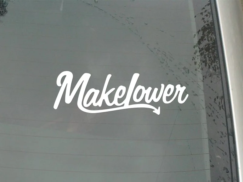 Виниловая наклейка для автомобиля Makelower с рисунком задняя фотография креативная