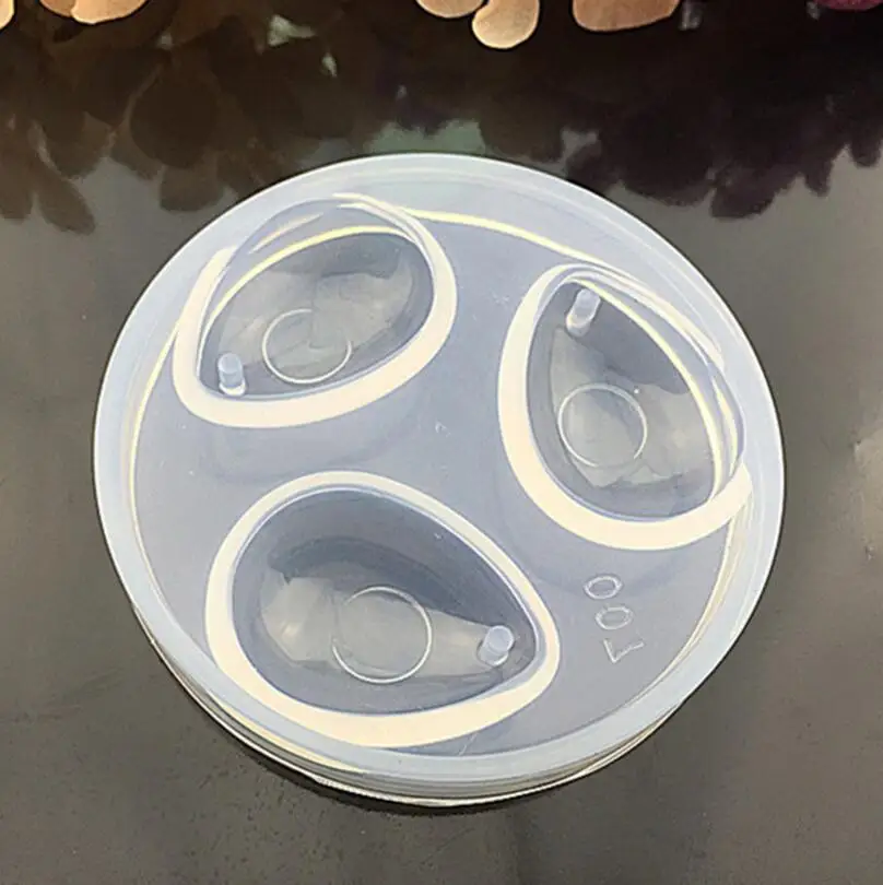 

Round Silicone Mould 3 Holes Waterdrop Mold Cake Decorating Tools Jewelry Decoration
