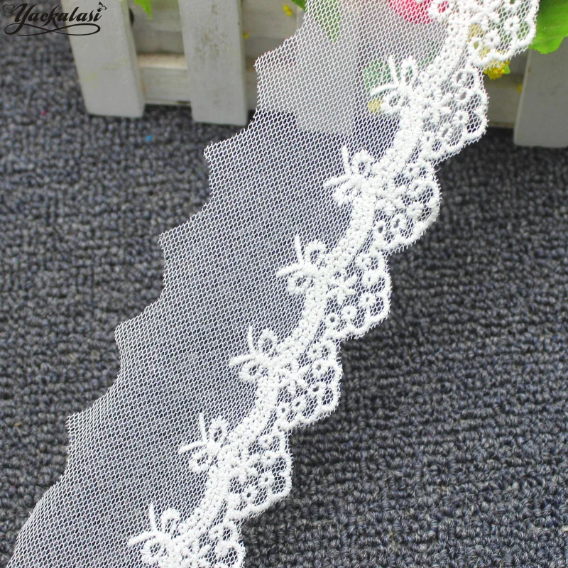 Женское платье короткие хлопковые с кружевным плетением вышитой аппликацией